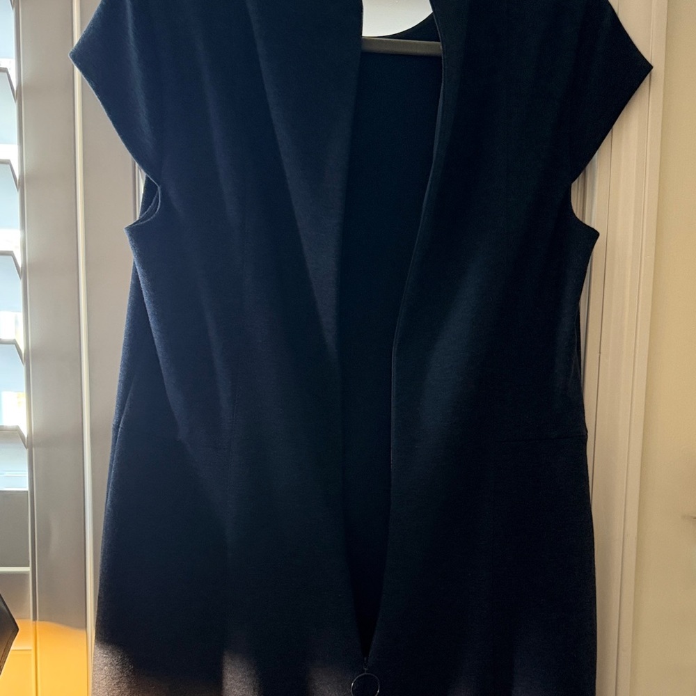 Blue Ruffle Hem Dress by AKRIS Punto - Picture 10 of 10